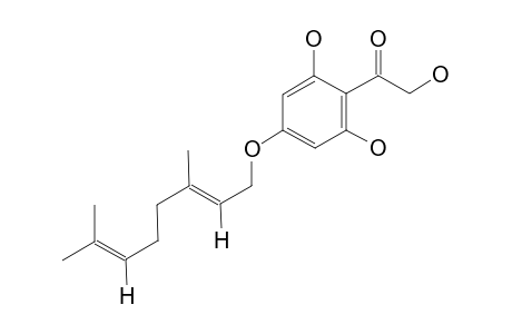 4-(1'-GERANYLOXY)-BETA,2,6-TRIHYDROXYACETOPHENONE