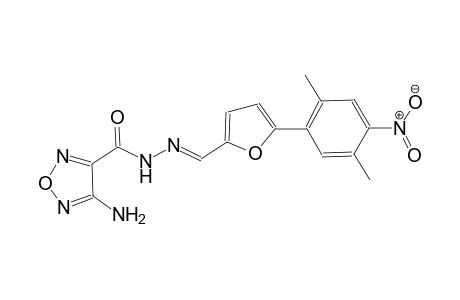 4-Amino-N-[(E)-[5-(2,5-dimethyl-4-nitro-phenyl)-2-furyl]methyleneamino]-1,2,5-oxadiazole-3-carboxamide