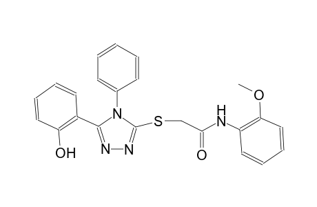 2-{[5-(2-hydroxyphenyl)-4-phenyl-4H-1,2,4-triazol-3-yl]sulfanyl}-N-(2-methoxyphenyl)acetamide