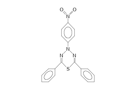 4-(4-Nitro-phenyl)-2,6-diphenyl-1,3,4,5-thiatriazine