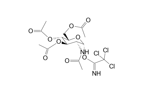 O-(2-Acetylamino-2-deoxy-3,4,6-tri-O-acetyl-a-d-glucopyranosyl)-trichloroacetimidate