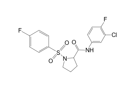 2-Pyrrolidinecarboxamide, N-(3-chloro-4-fluorophenyl)-1-[(4-fluorophenyl)sulfonyl]-