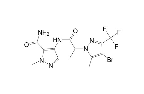 4-({2-[4-bromo-5-methyl-3-(trifluoromethyl)-1H-pyrazol-1-yl]propanoyl}amino)-1-methyl-1H-pyrazole-5-carboxamide