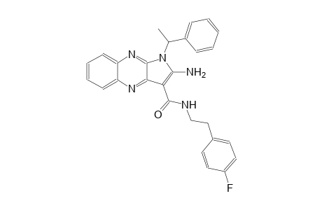 2-amino-N-[2-(4-fluorophenyl)ethyl]-1-[(1R)-1-phenylethyl]-1H-pyrrolo[2,3-b]quinoxaline-3-carboxamide