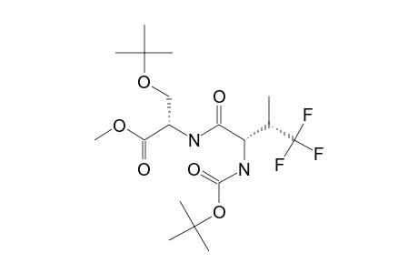 TERT.-BUTOXYCARBONYL-4,4,4-TRIFLUOROVALINYL-(2R,3S)-SERINE-(O-TERT.-BUTYL)-METHYLESTER