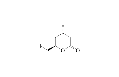 (4S,6R)-6-(iodomethyl)-4-methyloxan-2-one
