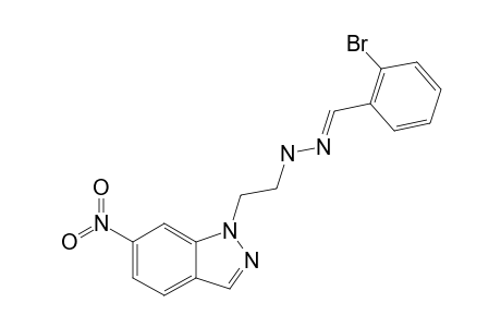 (E)-2-BROMOBENZALDEHYDE-[2-(6-NITRO-1H-INDAZOL-1-YL)-ETHYL]-HYDRAZONE