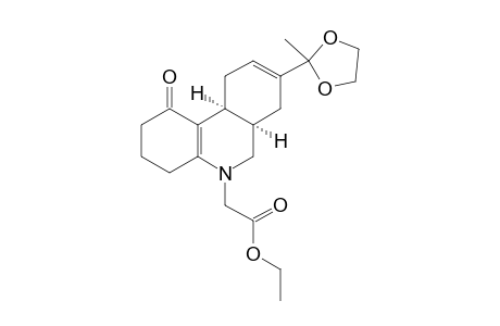 .delta.(4a,10b),.delta.(8)-5-[(Carboethoxy)methyl]-8-[1,1-(ethylenedioxy)eth-1-yl]-1-oxodecahydrophenanthridine