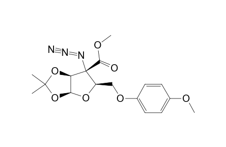 3-C-AZIDO-1,2-O-ISOPROPYLIDENE-3-C-METHOXYCARBONYL-5-O-PARA-METHOXYPHENYL-BETA-D-ARABINOFURANOSE