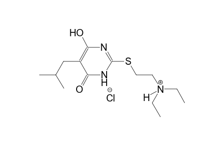 ethanaminium, 2-[[1,6-dihydro-4-hydroxy-5-(2-methylpropyl)-6-oxo-2-pyrimidinyl]thio]-N,N-diethyl-, chloride