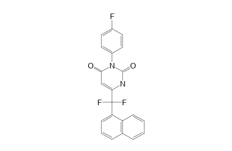 6-[(1-NAPHTHYL)-DIFLUOROMETHYL)]-3-(4-FLUOROPHENYL)-2,4-PYRIMIDINDIONE