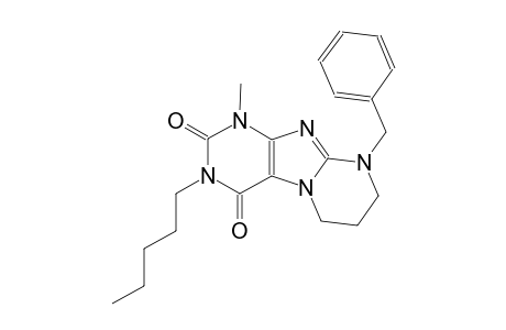 9-benzyl-1-methyl-3-pentyl-6,7,8,9-tetrahydropyrimido[2,1-f]purine-2,4(1H,3H)-dione
