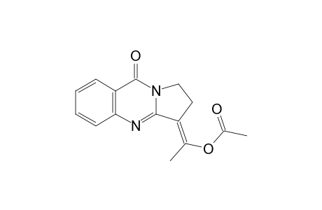 (E)-2,3-dihydro-3-(1-hydroxyethylidene)pyrrolo[2,1-b]quinazolin9(1H)-one, acetate (ester)