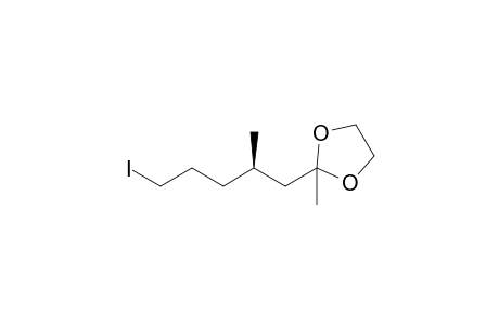 1-Iodo-4-methyl-6,6-(ethylenedioxy)heptane