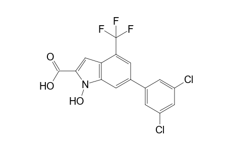 6-(3,5-dichlorophenyl)-1-hydroxy-4-(trifluoromethyl)-1H-indole-2-carboxylic acid