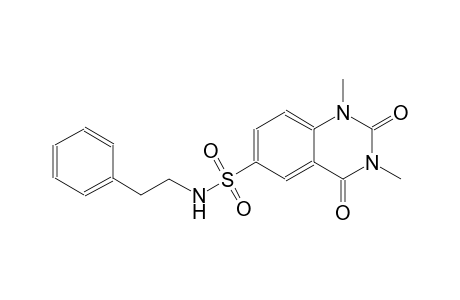 1,3-dimethyl-2,4-dioxo-N-(2-phenylethyl)-1,2,3,4-tetrahydro-6-quinazolinesulfonamide