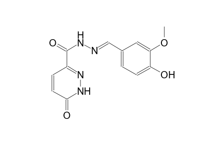 N'-[(E)-(4-hydroxy-3-methoxyphenyl)methylidene]-6-oxo-1,6-dihydro-3-pyridazinecarbohydrazide