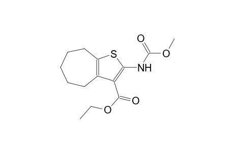 4H-cyclohepta[b]thiophene-3-carboxylic acid, 5,6,7,8-tetrahydro-2-[(methoxycarbonyl)amino]-, ethyl ester