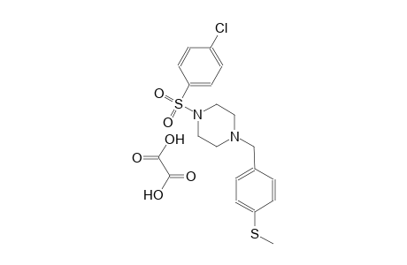1-((4-chlorophenyl)sulfonyl)-4-(4-(methylthio)benzyl)piperazine oxalate