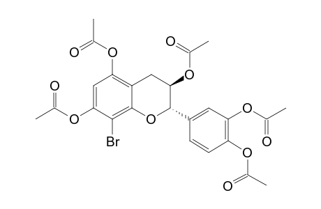 3,3',4',5,7-Penta-O-acetyl-8-bromo-catechin