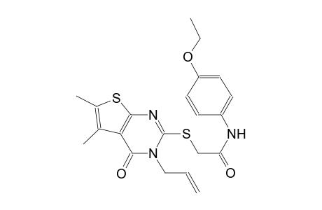 acetamide, 2-[[3,4-dihydro-5,6-dimethyl-4-oxo-3-(2-propenyl)thieno[2,3-d]pyrimidin-2-yl]thio]-N-(4-ethoxyphenyl)-