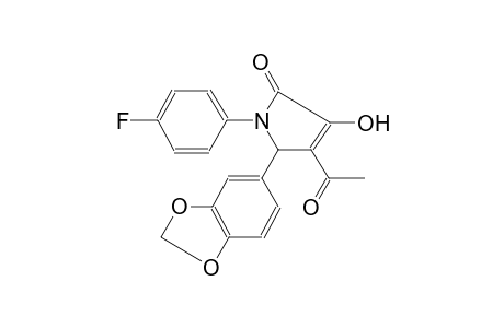 2H-pyrrol-2-one, 4-acetyl-5-(1,3-benzodioxol-5-yl)-1-(4-fluorophenyl)-1,5-dihydro-3-hydroxy-