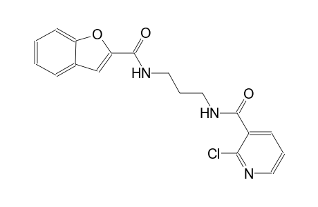 3-pyridinecarboxamide, N-[3-[(2-benzofuranylcarbonyl)amino]propyl]-2-chloro-