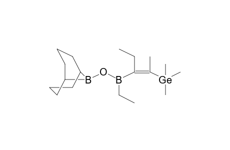 ((1E)-2-[(9-Borabicyclo[3.3.1]non-9-yloxy)(ethyl)boryl]-1-methyl-1-butenyl)(trimethyl)germane