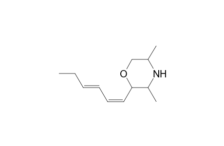 Morpholine, 2-(1,3-hexadienyl)-3,5-dimethyl-