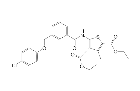 diethyl 5-({3-[(4-chlorophenoxy)methyl]benzoyl}amino)-3-methyl-2,4-thiophenedicarboxylate
