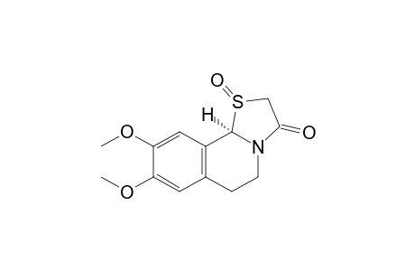 (2R,10bR)-(+)-8,9-Dimethoxy-6,10b-dihydro-5H-thiazolo[2,3-a]isoquinolin-3-one S-oxide