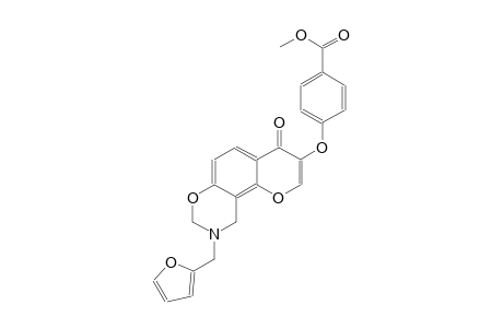 benzoic acid, 4-[[9-(2-furanylmethyl)-9,10-dihydro-4-oxo-4H,8H-pyrano[2,3-f][1,3]benzoxazin-3-yl]oxy]-, methyl ester