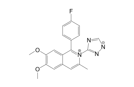 2-(1,2-diaza-4-azanidacyclopenta-2,5-dien-3-yl)-1-(4-fluorophenyl)-6,7-dimethoxy-3-methylisoquinolin-2-ium