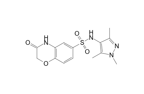 2H-Benzo[1,4]oxazine-6-sulfonic acid, 3-oxo-3,4-dihydro-, (1,3,5-trimethyl-1H-pyrazol-4-yl)amide