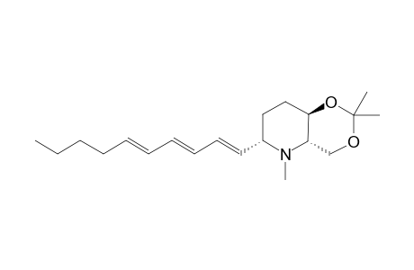 (4aS,6S,8aR)-6-[(1'E,3'E,5'E)-Decatrienyl]-2,2,5-trimethyl-1,3-dioxa-5-azadecalin