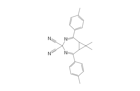 8,8-Dimethyl-2,6-di-tolyl-3,5-diazabicyclo[5.1.0]octa-2,5-diene-4,4-dicarbonitrile