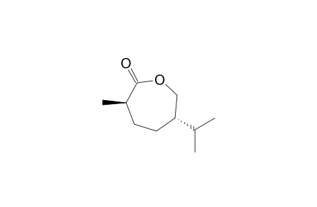 (3R,6S)-3-Methyl-6-isopropyl-2-oxo-oxepanone