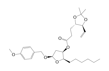 (2R,3R,5R) 2-Hexyl-5-[(4-methoxyphenyl)methoxy]tetrahydrofurane-3-yl ester of (4S-trans)-5-Ethenyl-2,2-dimethyl-1,3-dioxolane-4-propanoic acid