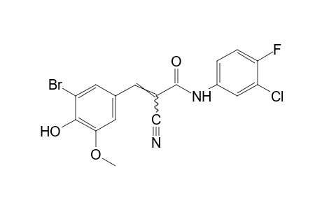 3-bromo-3'-chloro-alpha-cyan-4'-fluoro-4-hydroxy-5-methoxycinnamanilide