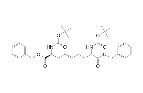 1,9-Dibenzyl 2(S),8(S)-Bis[((tert-butoxycarbonyl)amino]non-4-enedioate
