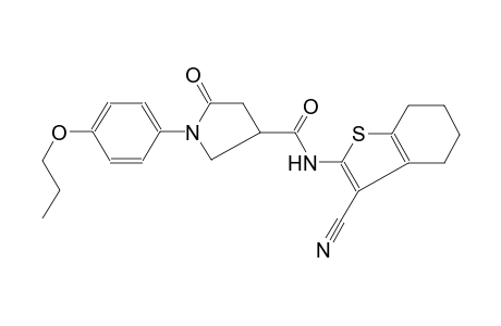 3-pyrrolidinecarboxamide, N-(3-cyano-4,5,6,7-tetrahydrobenzo[b]thien-2-yl)-5-oxo-1-(4-propoxyphenyl)-
