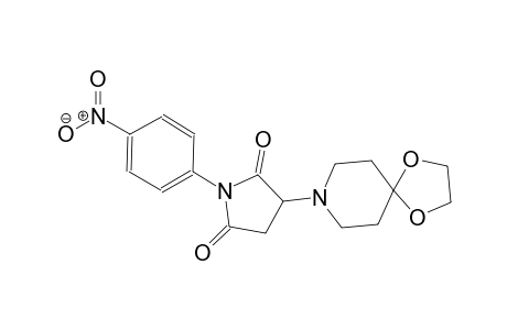 2,5-pyrrolidinedione, 3-(1,4-dioxa-8-azaspiro[4.5]dec-8-yl)-1-(4-nitrophenyl)-