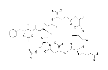 [ASPARTYL-(9-ACETOXY-3-AMINO-10-PHENYL-2,6,8-TRIMETHYLDECA-4,6-DIENOIC-ACID)-DEHYDROBUTYRINE-(2-AMINO-2-BUTENOIC-ACID)]-MICROCYSTIN-RR