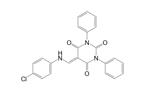 5-[(p-chloroanilino)methylene]-1,3-diphenylbarbituric acid