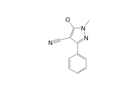 4-Cyano-5-hydroxy-1-methyl-3-phenylpyrazole