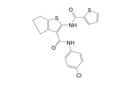 N-(4-chlorophenyl)-2-[(2-thienylcarbonyl)amino]-5,6-dihydro-4H-cyclopenta[b]thiophene-3-carboxamide