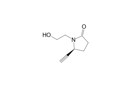 (5S)-5-ethynyl-1-(2-hydroxyethyl)-2-pyrrolidinone