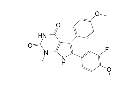 1H-pyrrolo[2,3-d]pyrimidine-2,4(3H,7H)-dione, 6-(3-fluoro-4-methoxyphenyl)-5-(4-methoxyphenyl)-1-methyl-