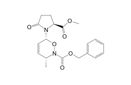 Benzyl (3R,6R)-6c-[(5'S)-5'-(methoxycarbonyl)-2'-oxopyrrolidin-1'-yl]-3r-methyl-3,6-dihydro-2H-1,2-oxazine-2-carboxylate