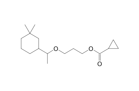 3-(1-(3,3-Dimethylcyclohexyl)ethoxy)propyl cyclopropane carboxylate